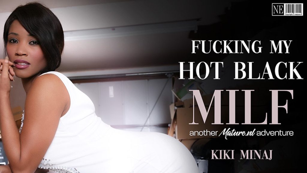 MatureNL - Hot British Black MILF Kiki Minaj with her perfect ass fucks her younger lover in the garage - Full Video Porn!