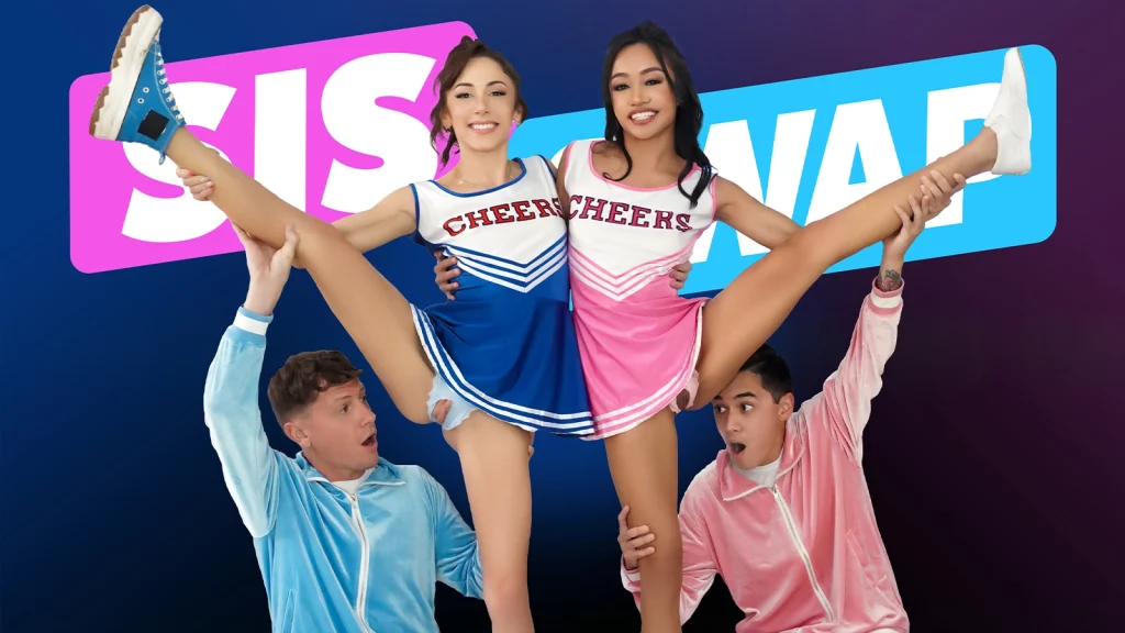 Sis Swap – The Cheerleaders’ Plan – Dani Blu, Jade Kimiko, Rion King, Juan Loco - Full Video Porn!