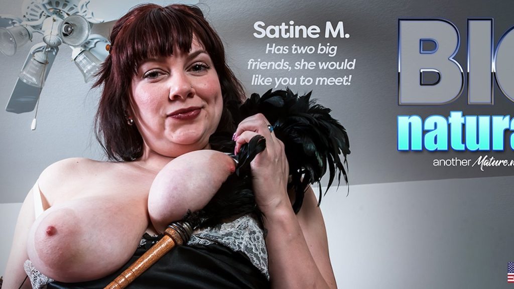 MatureNL - American Satine M. is a curvy MILF with big natural tits and a wet pussy that needs attention - Full Video Porn!