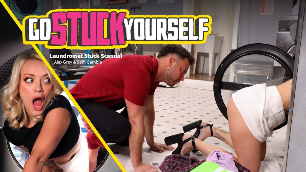 Go Stuck Yourself – Laundromat Stuck Scandal – Alex Grey, Seth Gamble - Full Video Porn!